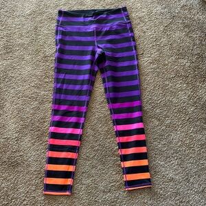 Athleta chunky striped leggings